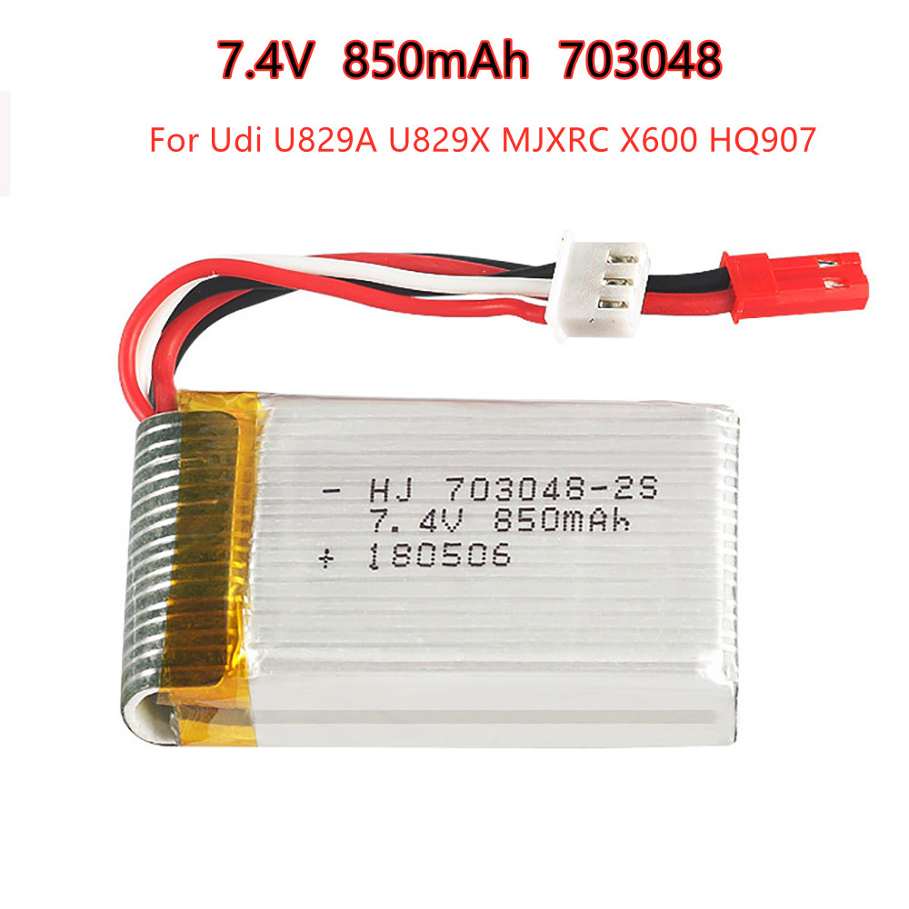 Rc Hobby Hub - 1-5pcs 2s 7.4V 850mAh 703048 Lipo