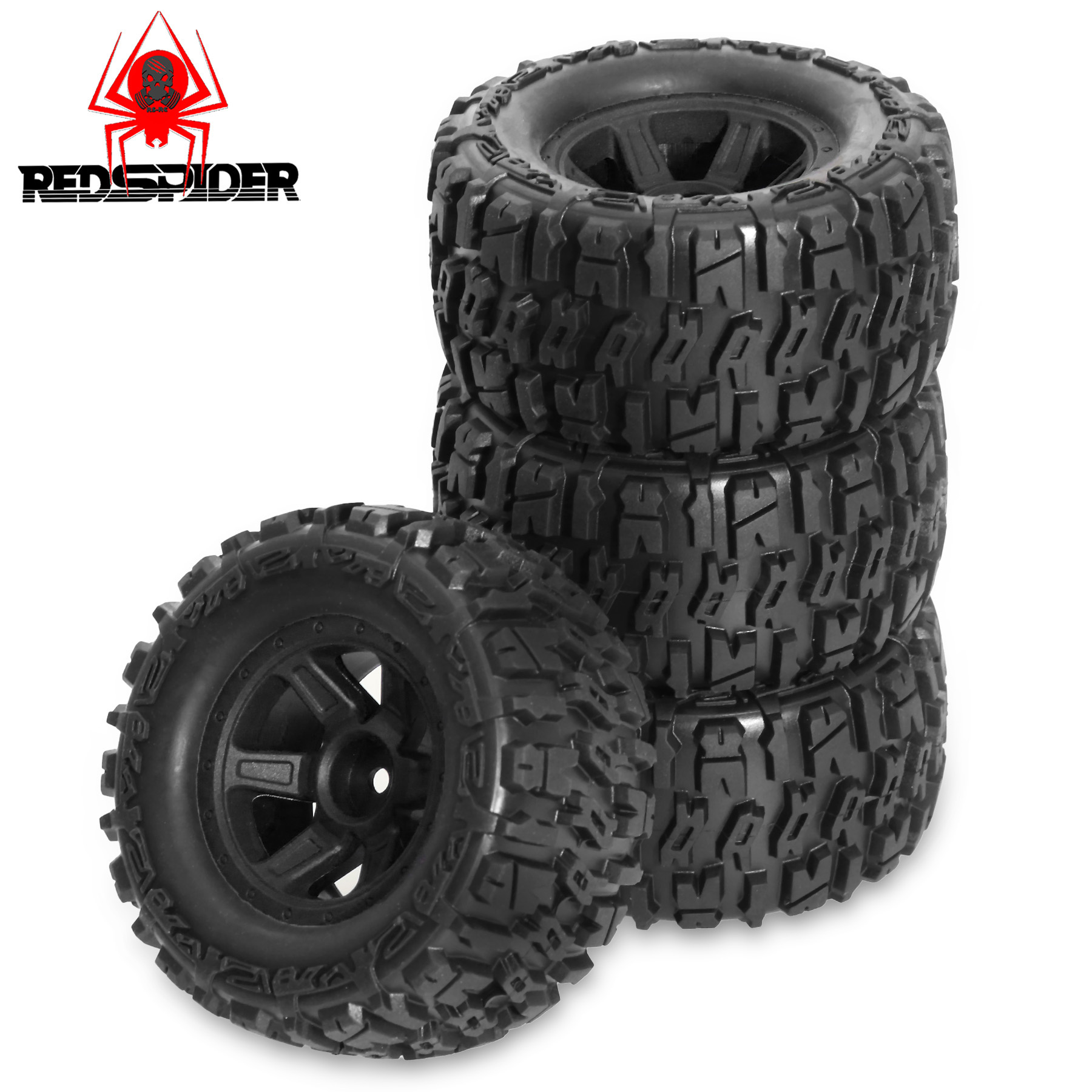 Rc Truck Monster - 90mm Skidproof Rubber Wheel Tires 12mm