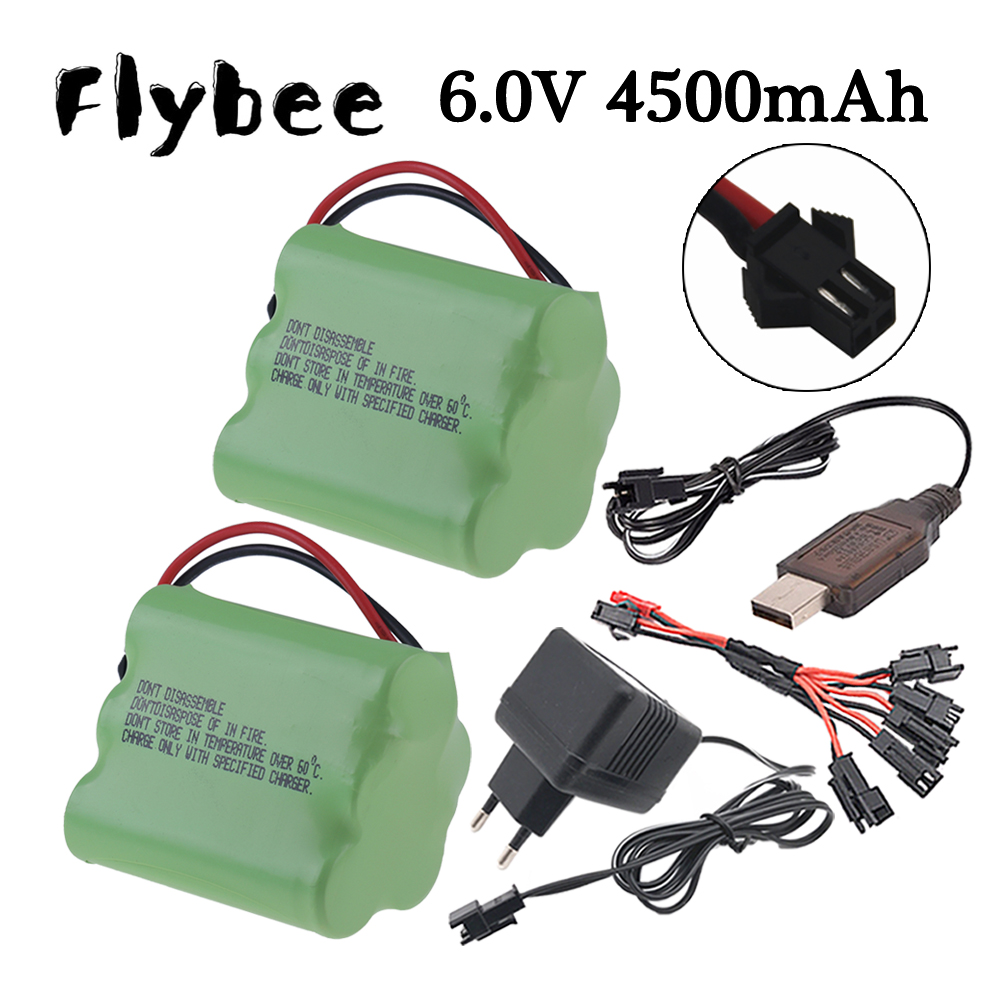 Rc Hobby Hub - 6v 4500mAh Ni-MH Battery SM Plug