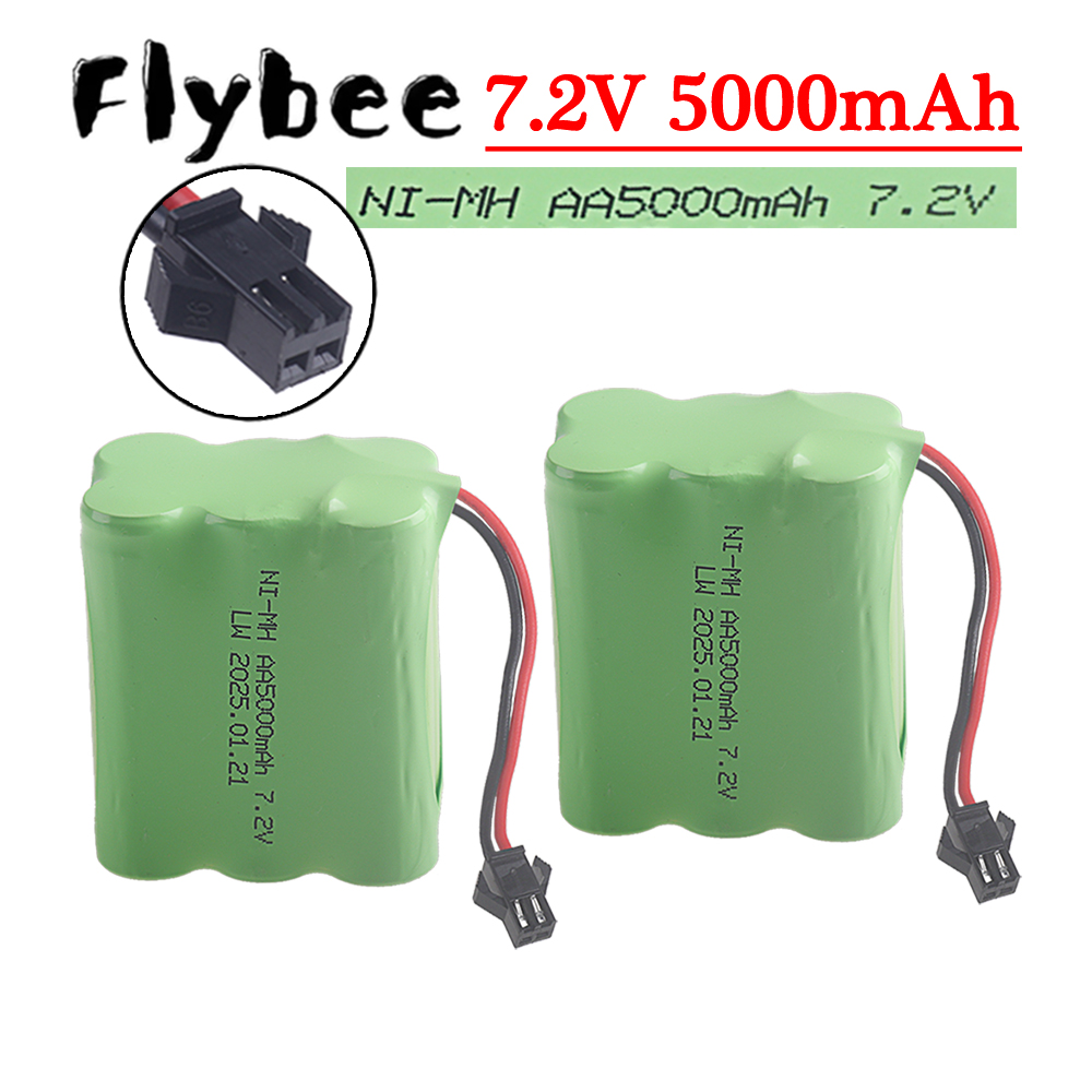 Rc Hobby Hub - (SM-2P Plug) 7.2V 5000mah NiMH Battery