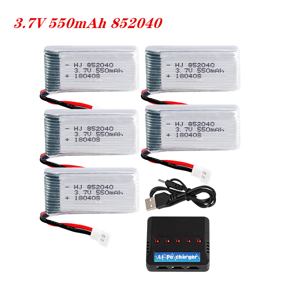 Rc Hobby Hub - 3.7V 550mAh 25C Lipo Battery 852040