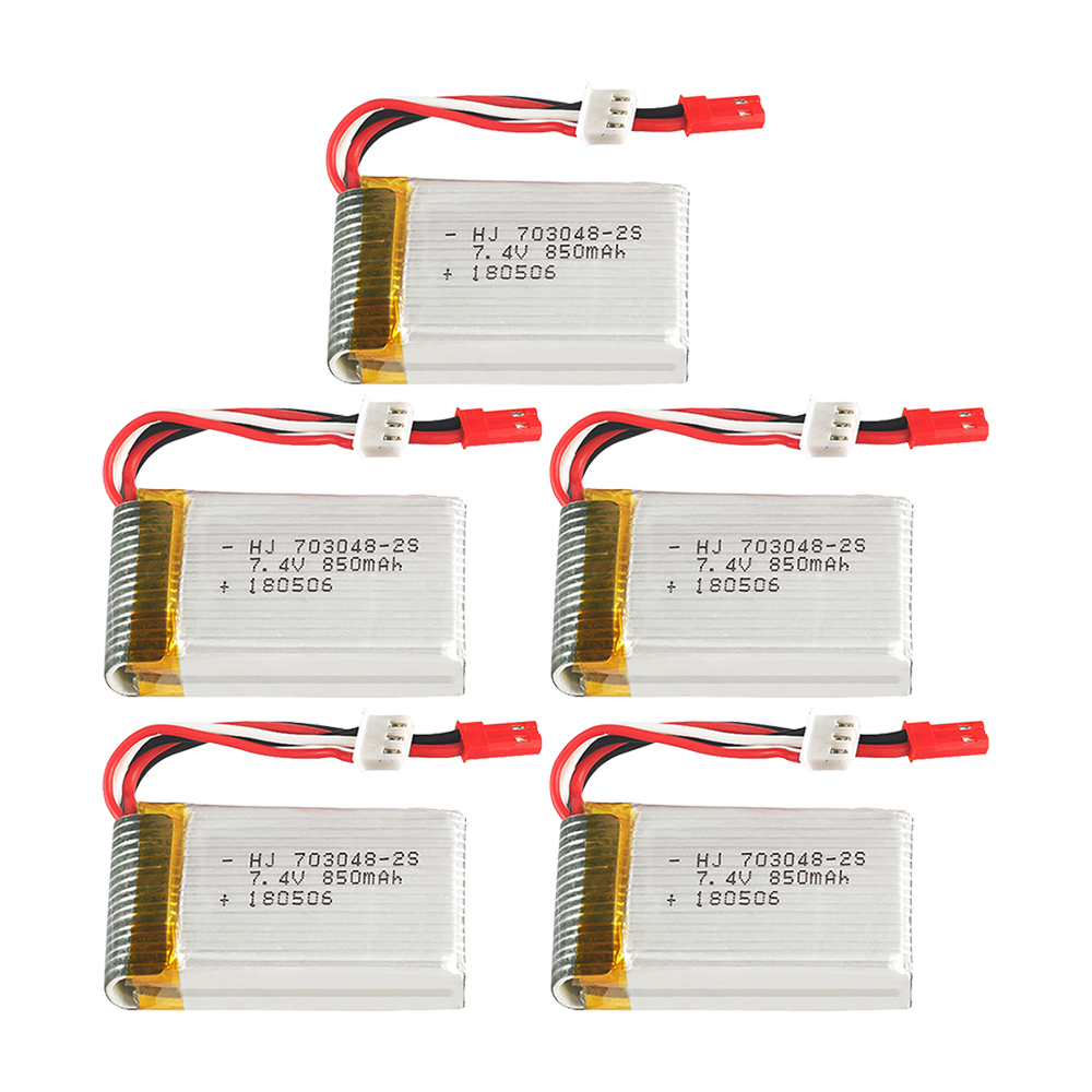 1-5pcs  2s 7.4V 850mAh 703048  - Rc Hobby Hub recension och pris