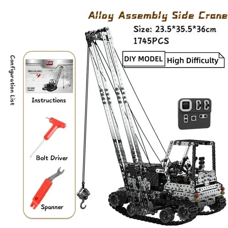 DIY Metal RC Crane Electric Ho - Rc Hobby Toys recension och pris