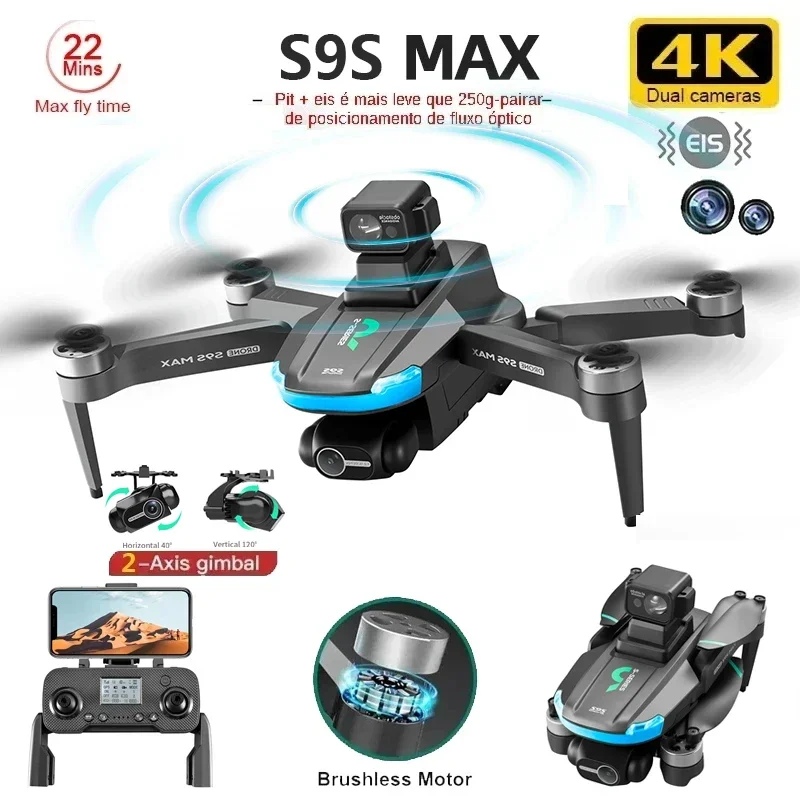 NEW S9S MAX MINI Drone 4K 2-Ax - Rc Hobby Wire recension och pris