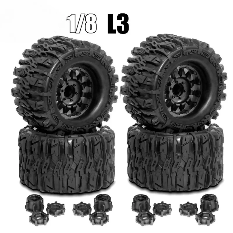 4PCS 1/8 Wheels Tires 170mm  T - Rc Truck Monster recension och pris