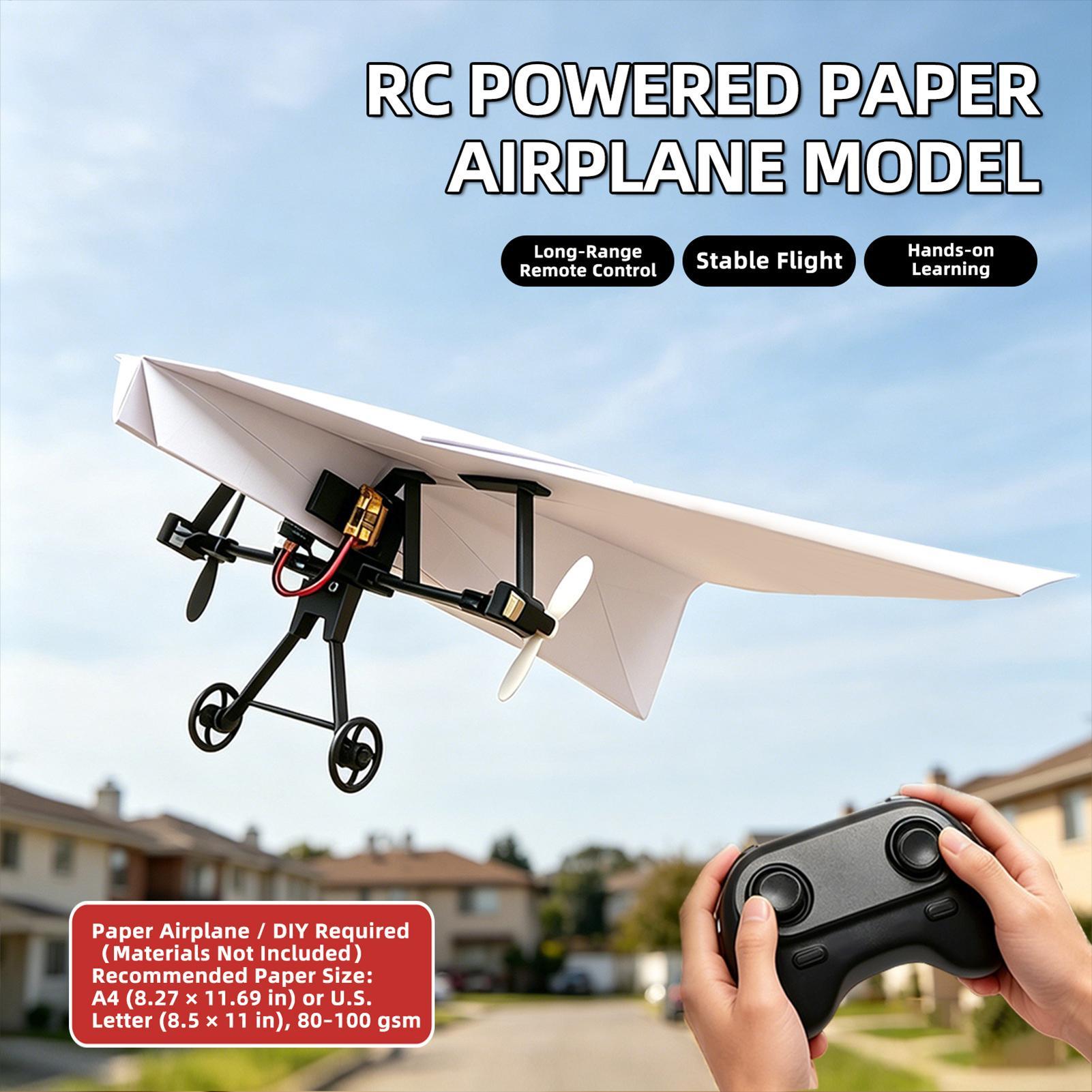 DIY RC Paper Airplane Kit Plan - Rc Hobby Toys recension och pris