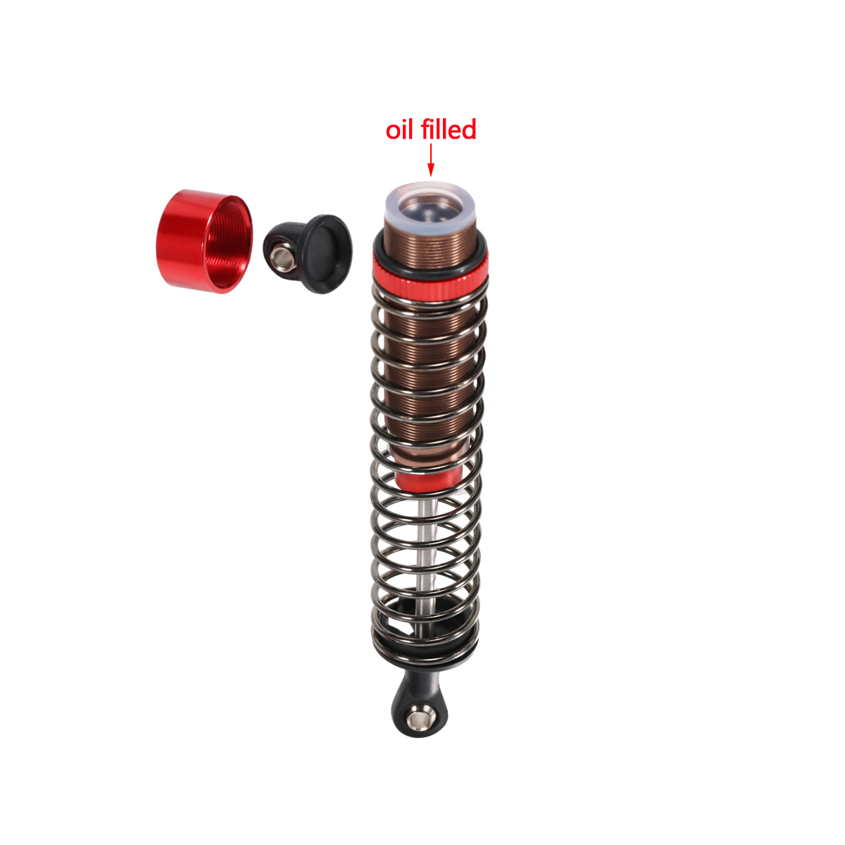 4Pcs Adjustable Oil Filled Sho - Rc Truck Monster recension och pris