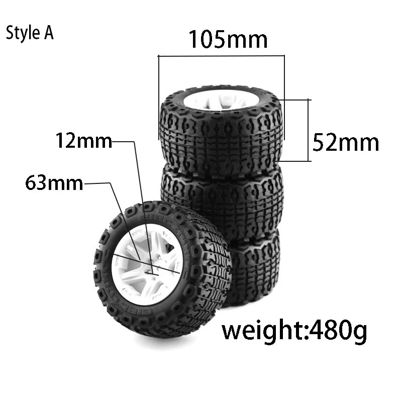 4PCS RC Monster Truck Wheels T - Rc Truck Monster recension och pris