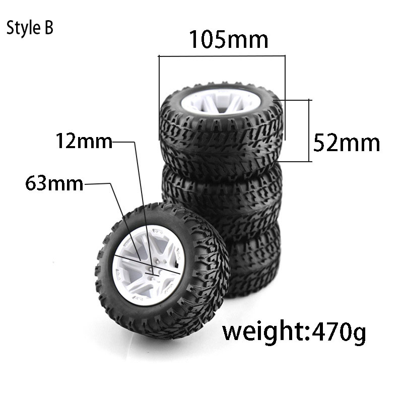 4PCS RC Monster Truck Wheels T - Rc Truck Monster recension och pris