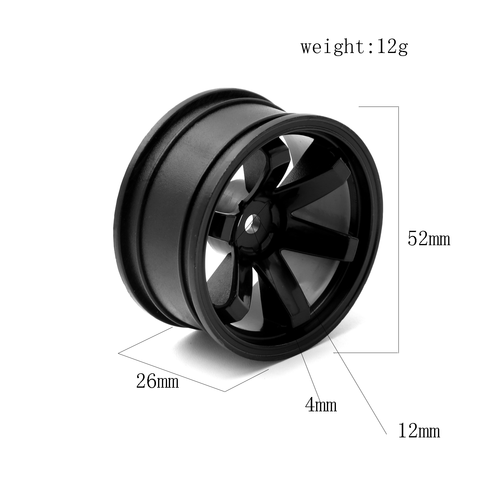 4pcs  Plastic Wheel Hub RC Rac - Rc Hobby Toys recension och pris