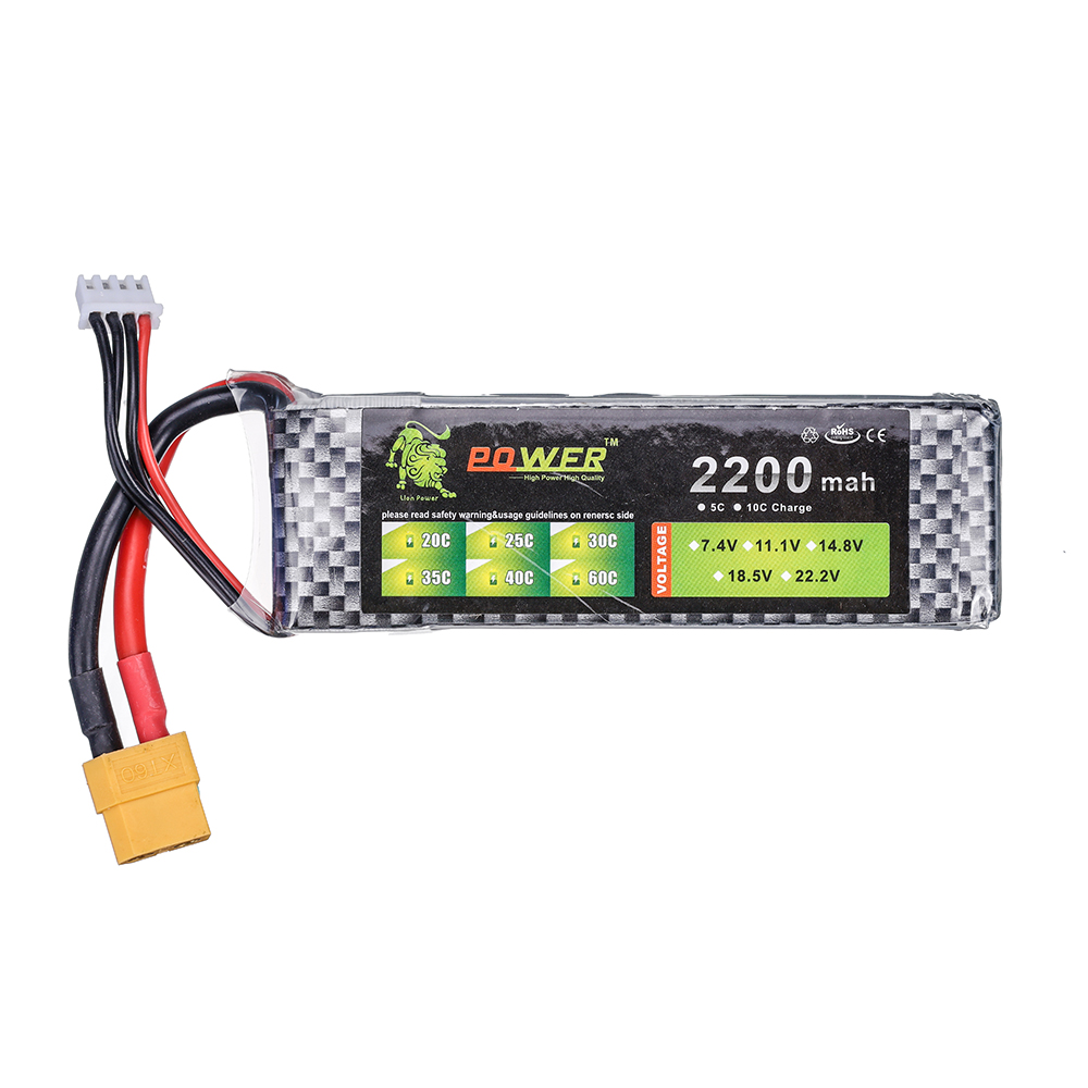 3S 11.1V 2200mAh 35C Lipo Batt - Rc Hobby Hub recension och pris