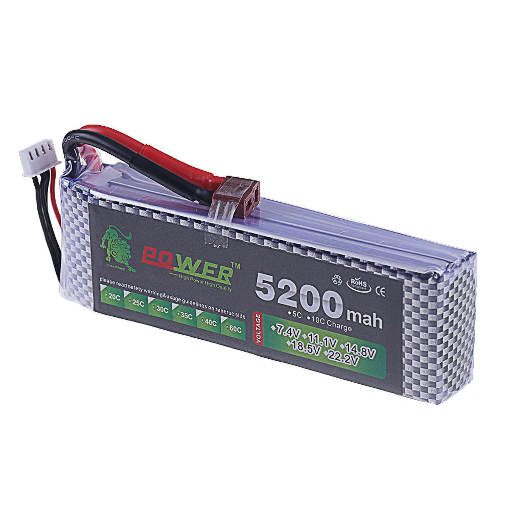 3S Lipo Battery 11.1V 5200mah  - Rc Hobby Hub recension och pris